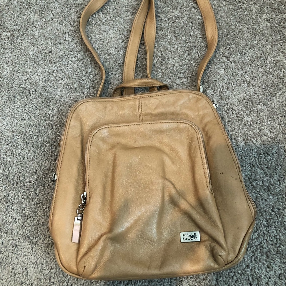 Tan Wilson’s Leather Mini Backpack